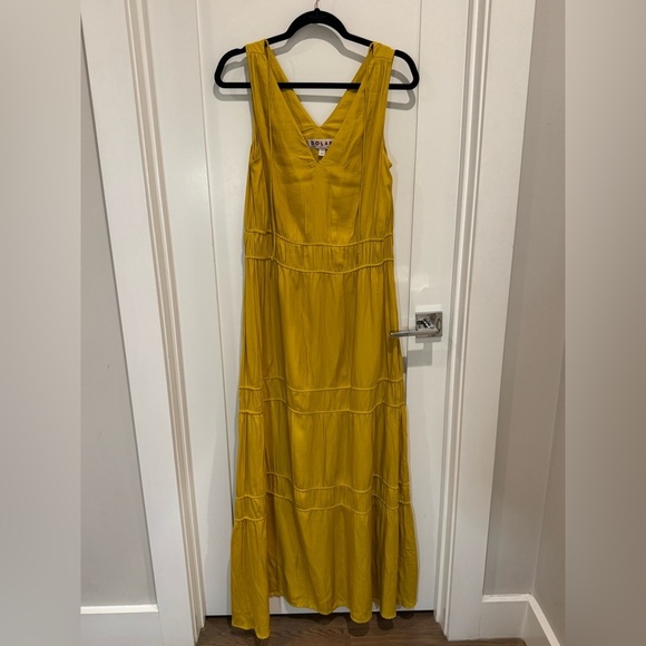Dolan Mustard Yellow Maxi Dress XS boho bohemian summer - Picture 5 of 8